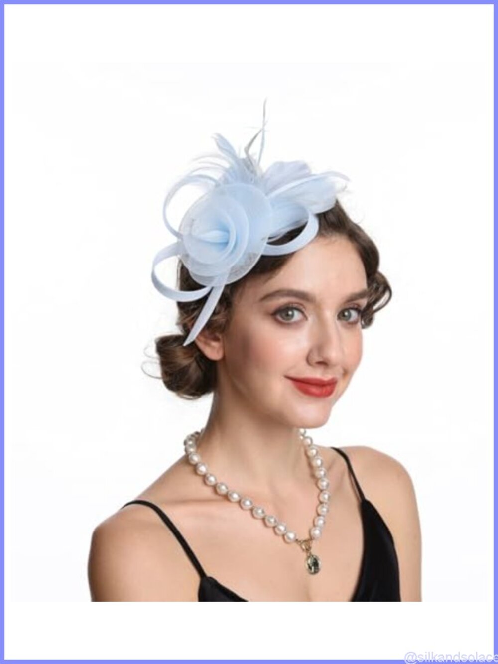 Women's Feather Fascinator Hat Veil Headband Hair Clip Tea Party Cocktail